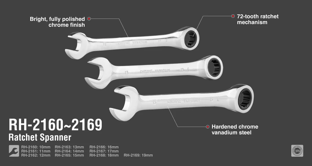 آچار یک سر جغجغه 11 میلی متری RH-2161 رونیکس